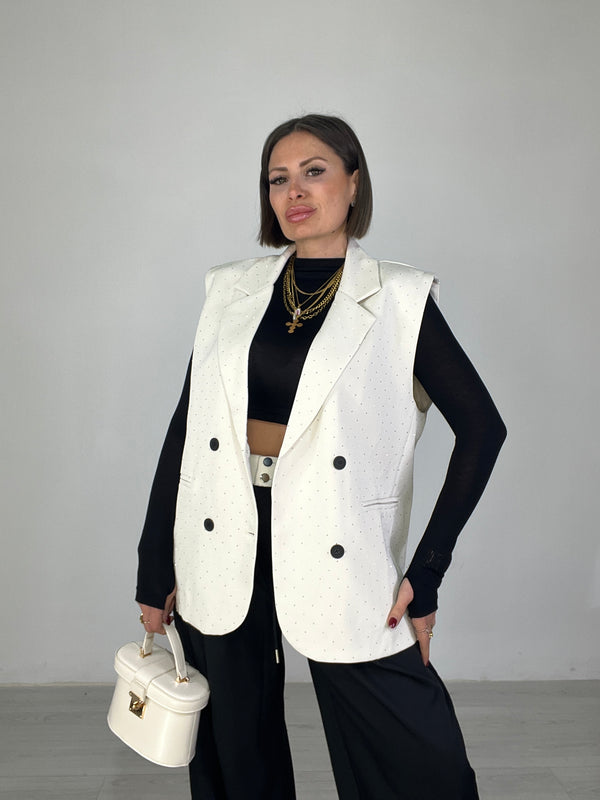 Gilet Brillantinato