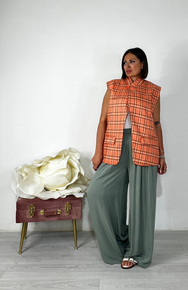 Gilet Tartan Sunset