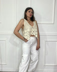 Gilet Crop Traforato