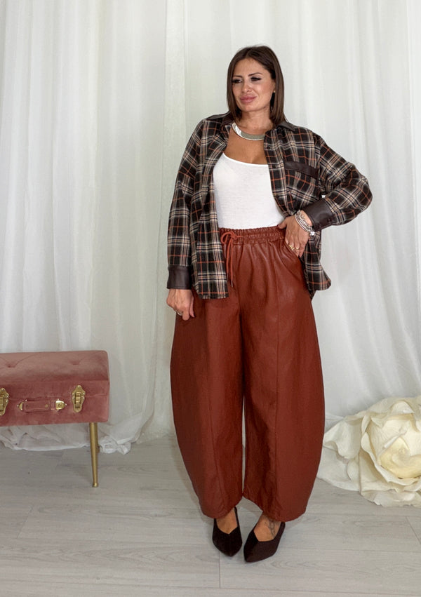 Pantalone Ecopelle Relax