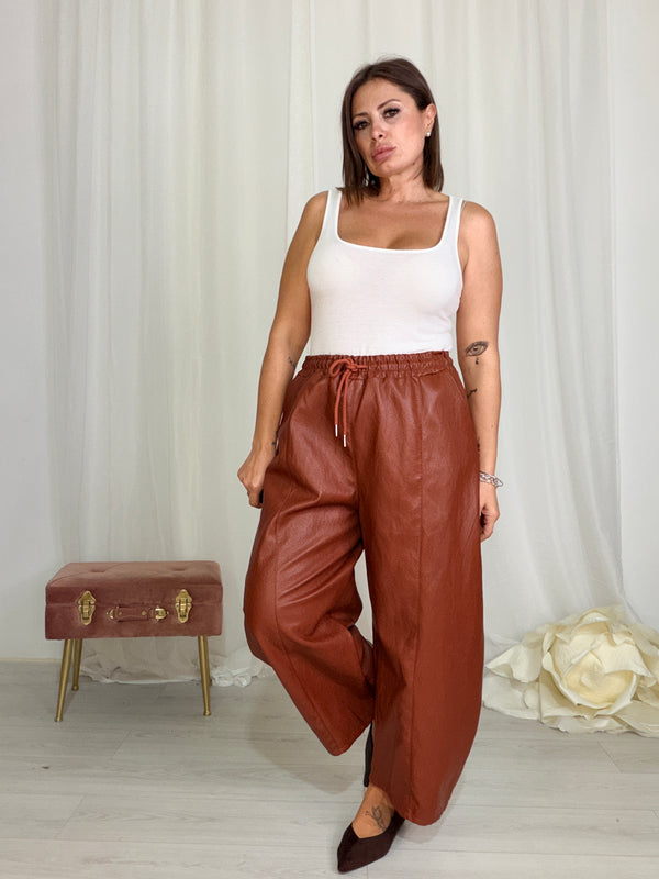 Pantalone Ecopelle Relax