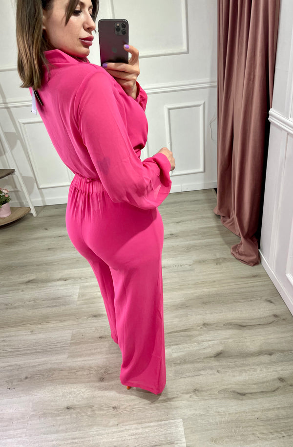 Coordinato Camicia Crop e PantaPalazzo