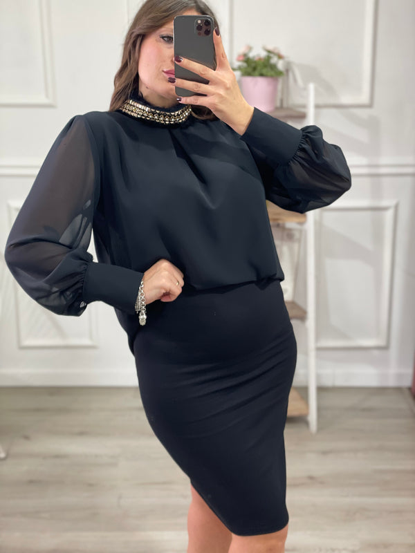 Gonna longuette biscotto