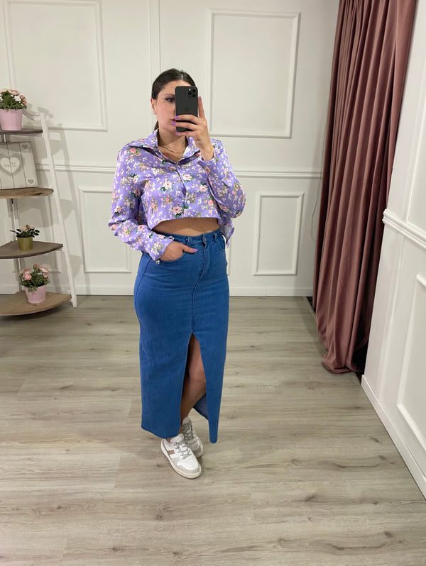Camicia Crop Flower