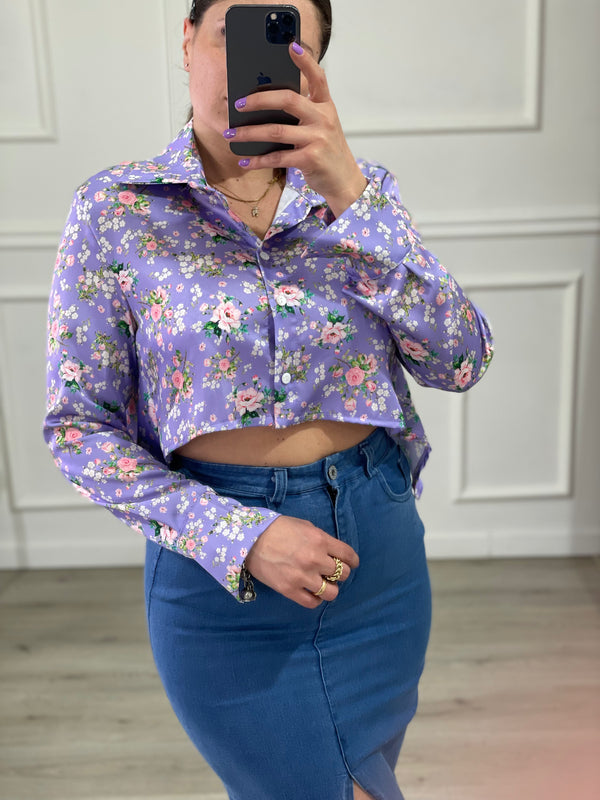 Camicia Crop Flower