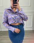 Camicia Crop Flower