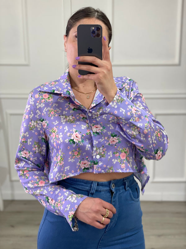Camicia Crop Flower