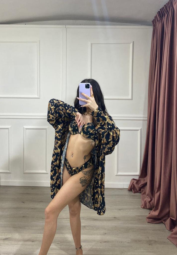 Kimono Fenice Nera