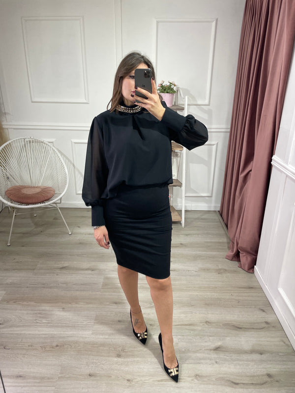 Gonna longuette biscotto